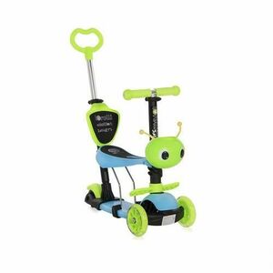 Trotineta pentru copii Smart Plus, reglabila, roti cu LED (Verde/Albastru) imagine
