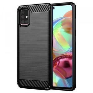 Husa pentru Samsung Galaxy A71 A715, Techsuit, Carbon, Neagra imagine