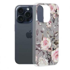 Husa pentru Apple iPhone 15 Pro, Techsuit, Marble, Gri imagine