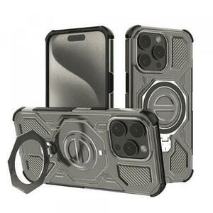 Husa pentru Apple iPhone 15 Pro Max, Techsuit, Carbon Shield Pro, Neagra Deschisa imagine