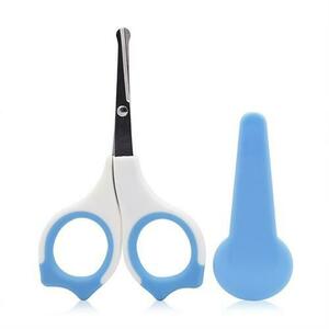 Forfecuta de unghii pentru bebelusi Lorelli, cu suport de protectie, 0 luni+, 19cm, Albastru imagine