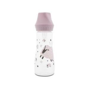 Biberon cu tetina moale din silicon Lorelli My Friend Mellow Rose, 0 luni+, 250 ml imagine