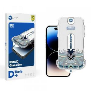 Folie de protectie Ecran Matte Lito Magic Glass Box D+ Tools pentru Apple iPhone 16 Pro Max, Sticla Securizata, Full Glue imagine
