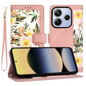 Husa pentru Xiaomi Redmi Note 14 5G, Techsuit, FlipCraft (Roz) imagine