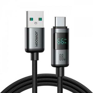 Cablu Date si Incarcare USB - USB-C Joyroom S-A16 Pro Prism Display, 100W, 1.2m, Negru imagine