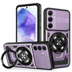 Husa pentru Samsung Galaxy A55 5G A556, Techsuit RuggedCam (Mov/Negru) imagine