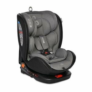 Scaun auto pentru copii Lorelli Ares, Isofix, i-Size, rotativ 360 grade, 40-150 cm, 0 luni-12 ani, Gri imagine