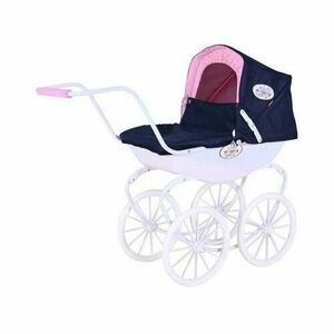 Carucior pentru papusi Knorr Toys Classic, copertina reglabila, include lenjerie asortata, husa de picioare, 80 x 31 x 71 cm, 3 Ani+, Roz imagine