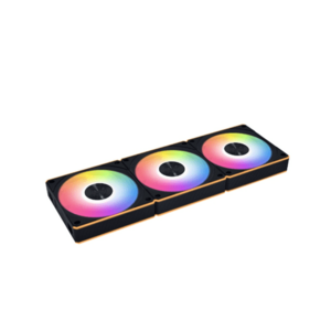 Set ventilatoare Lian Li UNI FAN CL, 120mm, iluminare RGB, 3 bucati (Negru) imagine