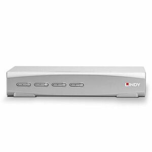 Switch KVM Lindy 4 Port HDMI 4K60, USB 2.0 & Audio imagine