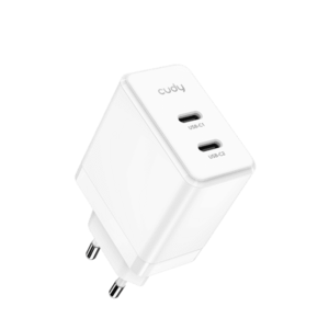 Incarcator retea Cudy CH40_EU, 40 W, 2x USB Type-C (Alb) imagine