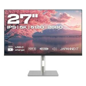 Monitor IPS LED JAPANNEXT 27inch JN-IPS275K-HSPC9, 5K (5120 x 2880), HDMI, DisplayPort, Boxe, Pivot (Negru/Argintiu) imagine