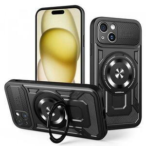 Husa pentru Apple iPhone 15 Plus, Techsuit RuggedCam (Negru) imagine