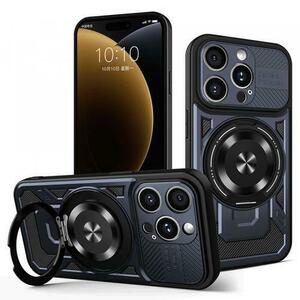 Husa pentru Apple iPhone 15 Pro Max Techsuit RuggedCam (Albastru/Negru) imagine