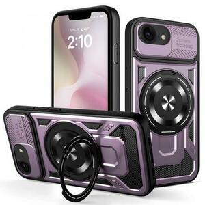 Husa pentru Apple iPhone 16e, Techsuit RuggedCam (Mov/Negru) imagine