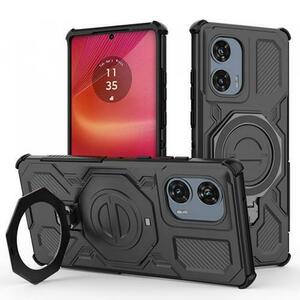 Husa pentru Motorola Edge 50 Fusion, Techsuit Carbon Shield Pro (Negru) imagine