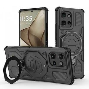 Husa pentru Motorola Edge 50, Techsuit Carbon Shield Pro (Negru) imagine
