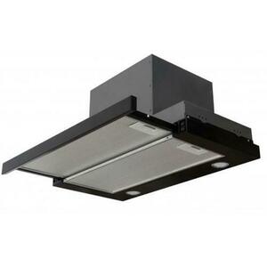 Hota incorporabila telescopica Tornado Solano 860 (60), 1 Motor, 3 Viteze, 860 m3/h, Filtru anti-grasimi, Clasa C, 60 cm (Negru) imagine