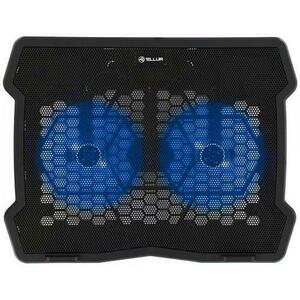 Cooler laptop Tellur Basic, 15.6inch, 2 ventilatoare, Negru imagine