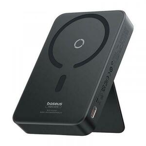 Baterie Externa Wireless Baseus MagPro Magnetic PPCXZ05, 5000 mAh, 20 W, PD + FQI, 1 x QI, 1 x USB-C (Negru) imagine