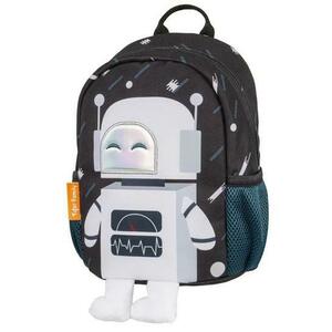 Ghiozdan Tiger Mini Dear Friends, dimensiune 26 x 20 x 15 cm, motiv Robot Mr White imagine