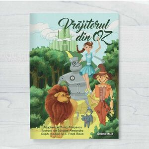 Carte de colorat cu poveste, Vrajitorul din Oz, 27 pagini, 21x0.4x30 cm imagine