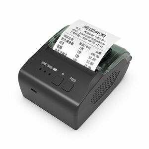 Imprimanta termica portabila mini, latime printare 58 mm, USB, Bluetooth 4.0, 203 dpi, Android/iOS imagine