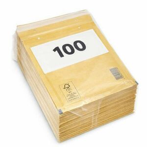 Set 100 plicuri A4 cu bule, antisoc, F16, 240x350+50 mm, auriu imagine