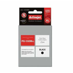 Cartus compatibil PGI-550Bk negru pentru Canon, 25 ml, Premium Activejet imagine