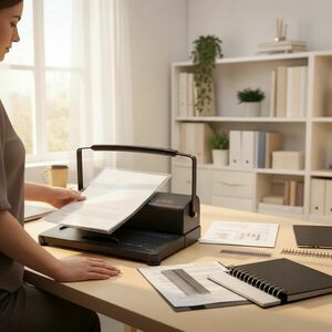 Aparat profesional indosariat, 450 coli A4, perforare 12 coli 70 g, 46 perforatii imagine