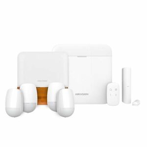Sistem complet de alarma antiefractie wireless Hikvision AX PRO DS-PWA96-KIT-WE, LAN, WiFi, GSM 3/4G, 32 partitii, 96 zone/iesiri, 48 utilizatori, 868 MHz imagine
