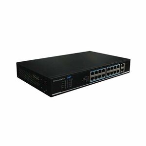 Switch cu 16 porturi PoE+ UTP1218-PSB150, 2x uplink, 7.2 Gbps, 8000 MAC, 30 W, fara management imagine