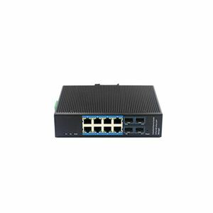 Switch Gigabit industrial cu 8 porturi PoE+ UTP6312S-PSB, 4x SFP, 24 Gbps, 17.9 Mpps, 240 W, 8000 MAC, cu management, alimentare redundanta imagine