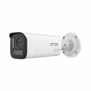Camera supraveghere exterior IP cu iluminare duala Hikvision ColorVu DS-2CD1B47G2H-LIUF/SL, 4MP, 2.8 mm, IR/ lumina alba 50 m, microfon si difuzor, slot card, PoE, lumina stroboscopica imagine