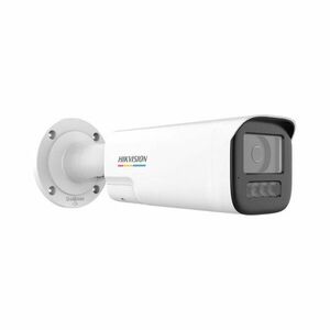 Camera supraveghere exterior IP cu iluminare duala Hikvision ColorVu DS-2CD1B27G2H-LIUF/SL, 2MP, 2.8 mm, IR/lumina alba 50 m, microfon si difuzor, slot card, PoE, lumina stroboscopica imagine