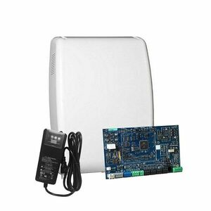 Centrala alarma antiefractie hibrid DSC PowerSeries PRO-HS3128P, 8 partitii, 8-128 zone, 1000 utilizatori, PowerG, cabinet plastic imagine