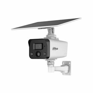 Camera supraveghere IP exterior GSM 4G cu iluminare duala si panou solar Dahua Active Deterrence IPC-HFW2441DG-4G-SP-B-0360B-MAX, 4 MP, 3.6 mm, IR 30 m, Iumina alba 20 m, microfon si difuzor, slot card, baterie 64 Wh, PIR, AOV imagine