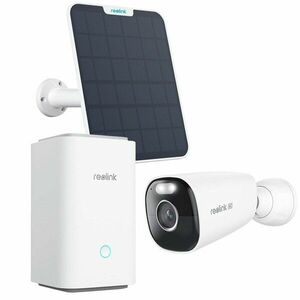 Kit camere supraveghere wireless WiFi cu panou solar si hub Reolink Full Color Argus Eco Ultra HUBXB360, 4K, Lumina alba / IR 10m, microfon si difuzor, slot card, vizualizare de pe telefon, HUB inclus imagine