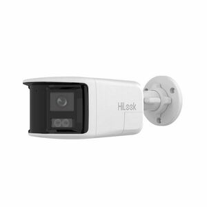 Camera supraveghere exterior IP panoramica cu iluminare duala Hikvision HiLook IPC-B480HAD-LUF/SL, 8 MP, 2 mm, IR/lumina alba 30 m, microfon si difuzor, slot card, PoE, lumina stroboscopica imagine