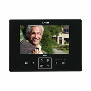 Videointerfon de interior Electra Smart VTM.7S083.ELBTL, ecran 7 inch, aparent, negru imagine