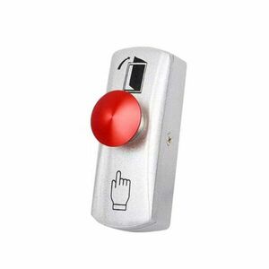 Buton cerere iesire tip ciuperca LinkPower ML-909R, NO/COM, aliaj aluminiu imagine