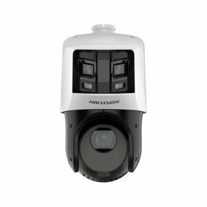Camera supraveghere IP Speed Dome cu lentila si iluminare duala Hikvision Darkfighter ColorVU DS-2SE4C425MWG-E26F0, 6 MP, 2.8 mm, 4.8 - 120 mm, IR/Lumina alba 30-100 m, ONVIF, slot card, PoE+ imagine