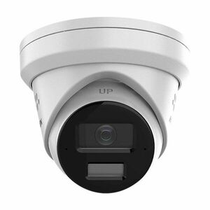 Camera supraveghere IP Dome cu iluminare duala Hikvision AcuSense DS-2CD2383G2-LI2U/SL, 8 MP, 2.8 mm, IR/lumina alba 30 m, slot card, microfon dual si difuzor, PoE, sirena, lumina stroboscopica imagine