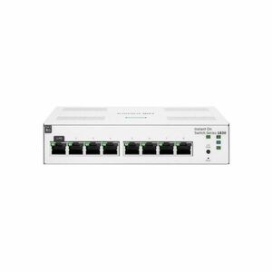 Switch cu 8 porturi Gigabit HPE Aruba JL810A, 16 Gbps, 11.9 Mpps, cu management imagine