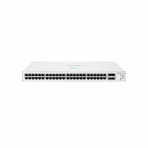 Switch rackabil Gigabite cu 48 porturi HPE Aruba JL814A, 4 porturi SFP, 104 Gbps, 77.37 Mpps, 16000 MAC, cu management imagine