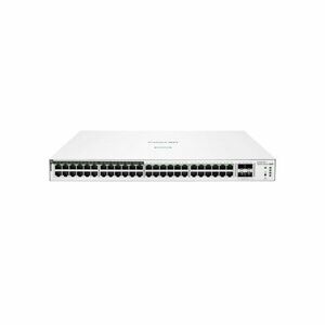 Switch rackabil cu 48 porturi PoE HPE Aruba Instant On 1830 JL815A, 10/100/1000Mbps, buget 370W, 1U, L2, 4 porturi SFP, 16K MAC, cu management imagine