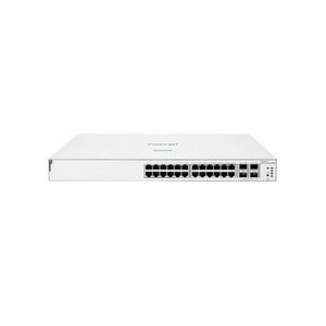 Switch Gigabit PoE rackabil cu 24 de porturi HPE Aruba Instant On 1930 JL683B, 128 Gbps, 95 Mpps, 4 porturi SFP, 16k MAC, buget 195W, 1U, cu management imagine