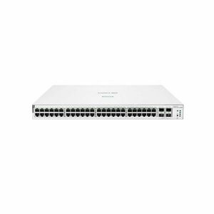 Switch Gigabit rackabil PoE+ cu 48 porturi HPE Aruba Instant On 1930 JL686B, 4 porturi SFP, buget 370W, 176 Gbps, 130.95 Mpps, 16k MAC, 1U, cu management imagine