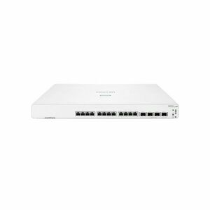 Switch rackabil Gigabit cu 12 porturi HPE Aruba Instant On 1960 JL805A, 4 porturi SFP, 320 Gbps, 238 Mpps, L2, 1U, cu management imagine
