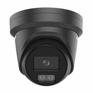 Camera supraveghere IP Dome cu iluminare duala Hikvision ColorVu DS-2CD2347G3-LI2UY/BK, 4 MP, 2.8 mm, IR/lumina alba 30 m, slot card, microfon dual, anti-coroziune, PoE, negru imagine